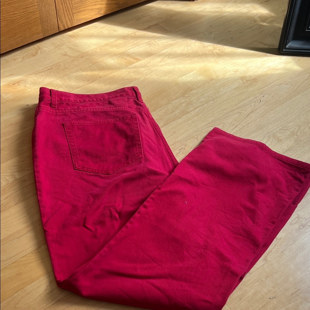 Faded Glory Bright Red Bootcut Jeans